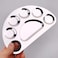 Stainless Steel Palette with Rod Spatula Set，Cosmetic Makeup Palette with Spatula Tool，Make Up Nail Art Pallete