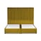 In House Alkmar Velvet Bed Frame - King - 200x200 cm - Gold