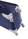 Senator Soft Shell Medium Checked Luggage Trolley For Unisex Ultra Lightweight Expandable Suitcase With 4 Wheels LL003 Navy Blue