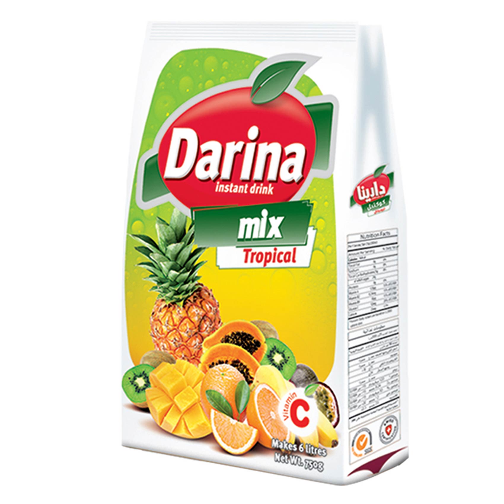 Darina Instant Powder Drink Tropical 750GR