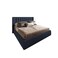 In House Palermo Velvet Bed Frame - Queen - 200x140 cm - Dark Gray