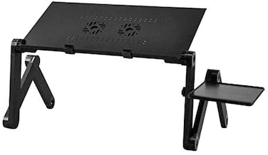 Generic Black 360 Degree Folding Adjustable Laptop Computer Notebook Glossy Table Stand B I4F9