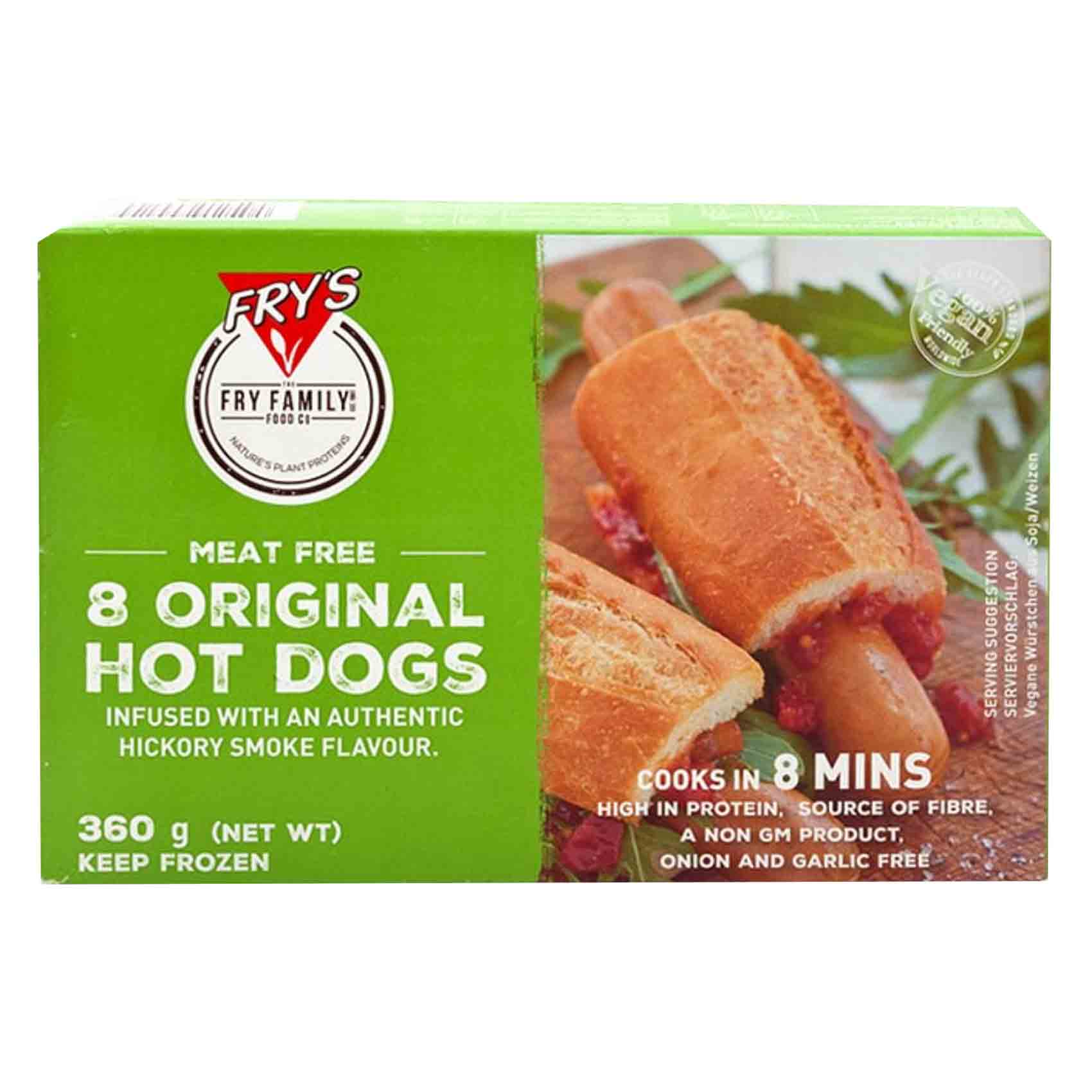 Fry&#39;s Meat Free Original Vegetable Hot Dogs 360g