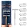 King C. Gillette Double Edge Safety Razor With 5 Platinum Coated Blades Silver 6 PCS