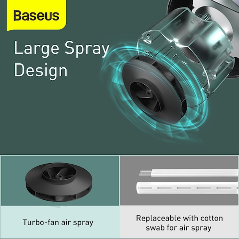 Baseus Car Diffuser Humidifier Aromatherapy Essential Diffuser USB Cool Mist Mini Portable Diffuser for Car Home Office Bedroom(Gray)
