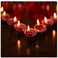 Sanbo-100 Pieces Tea light Candles Red 4x2inch