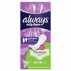 Buy Always Daily Liners Flexistyle Slim Pantyliners With Fresh Scent Normal 20 Count in Saudi Arabia