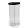 Gab Plastic Rectangular Canisters, Black, 1.8L