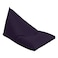 In House Ilkay Velvet Bean Bag Chair - Small - Dark Purple