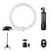Andoer-Video Streaming Kit with 10inch LED Ring Light Ball Head Tripod Remote Shutter with Phone Holder