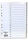 DELUXE PLASTIC DIVIDER A4 115 GREY WITH NUMBER 4741510SETS