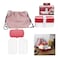 Cook' Concept Take Away 2 Layers Lunch Box with Cutlery and Travel Cover Pink 3 PCS