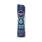 Buy NIVEA MEN Deodorant Spray for Men, 48h Protection, Fresh Ocean Aqua Scent, 150ml in Saudi Arabia