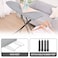 Full Size Ironing Board with Iron Rest, Lightweight Iron Board with Height Adjustable, Extra Thick Heat-Resistant Cover with Padding, Heavy-Duty Sturdy Metal Legs, 110x34'' Grey