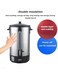 Wtrtr 35L Double Layer Stainless Steel Double-Layer Insulation Barrel Electric Water Boiler