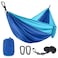 Generic-Blue S4 Camping Hammock 2 Sizes Hammocks Portable Nylon Parachute Hammocks with 2 Hanging Straps 2 Carabiner Clips for Camping Hiking Backpacking Travel Beach
