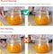 Star Cook Airtight Glass Canister Set of 6 - 17oz Food Storage Jar Round Clear Preserving Seal Wire Clip Fastening for Kitchen Canning Cereal,Pasta,Sugar,Beans,Spice
