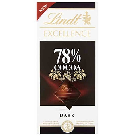 Lindt Excellence Dark Chocolate 78% Cocoa 100 Gram