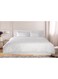 Krude 100% Cotton 250Tc Sateen 1cm Stripe Duvet Cover 1Pc Cotton, White 165X225cm