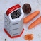 Stainless Steel Grater &ndash; 6 Slided Hand held Grater/Slicer/Chopper/Zester for Vegetables Cheese Chocolate &ndash; 6 Kitchen functions for Coarse, Medium, Micro-Grating/Zesting/Slicing