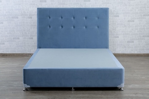 PAN Home Softtouch Divan Base Bed 160X200-Light Blue 089Sym5160200