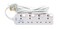 Terminator Brand UK Socket Power Extension With Individual Switches - 4way 5M