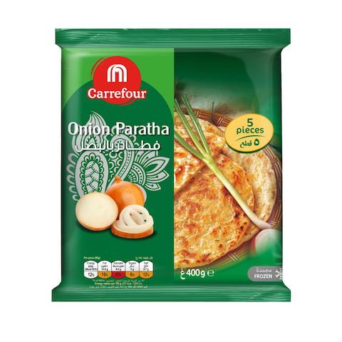 Buy Carrefour Onion Paratha 400g in UAE