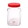 Glass Jar With Lid 3 Liters 6433 - Red