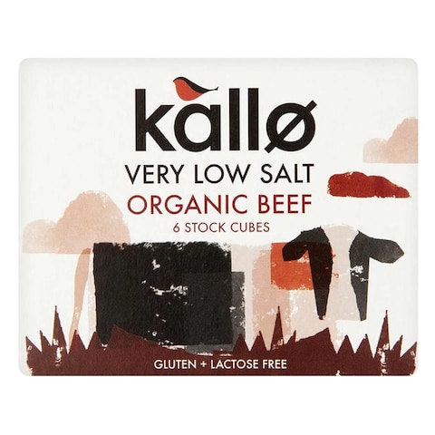 Kallo Organic Very Low Salt Beef Stock Cubes 48g