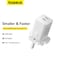 Baseus PD 40W USB C Charger GaN5 Pro iPhone 15 Charger 20W 2-Port iPad Fast Charger Type C Wall Plug Dual USB-C MacBook Air Charger PD Fast Charging Adapter USB C Plug Samsung Phone Charger White