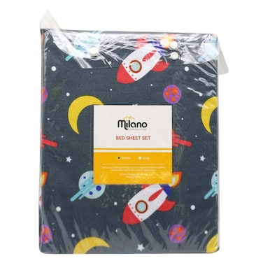 Milano 4Pc Bedsheet Micro Fiber Plad Queen