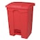 AKC Garbage Bin With Pedal Red 68L