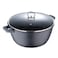 Bergner Novum Casserole With Lid Black 28cm