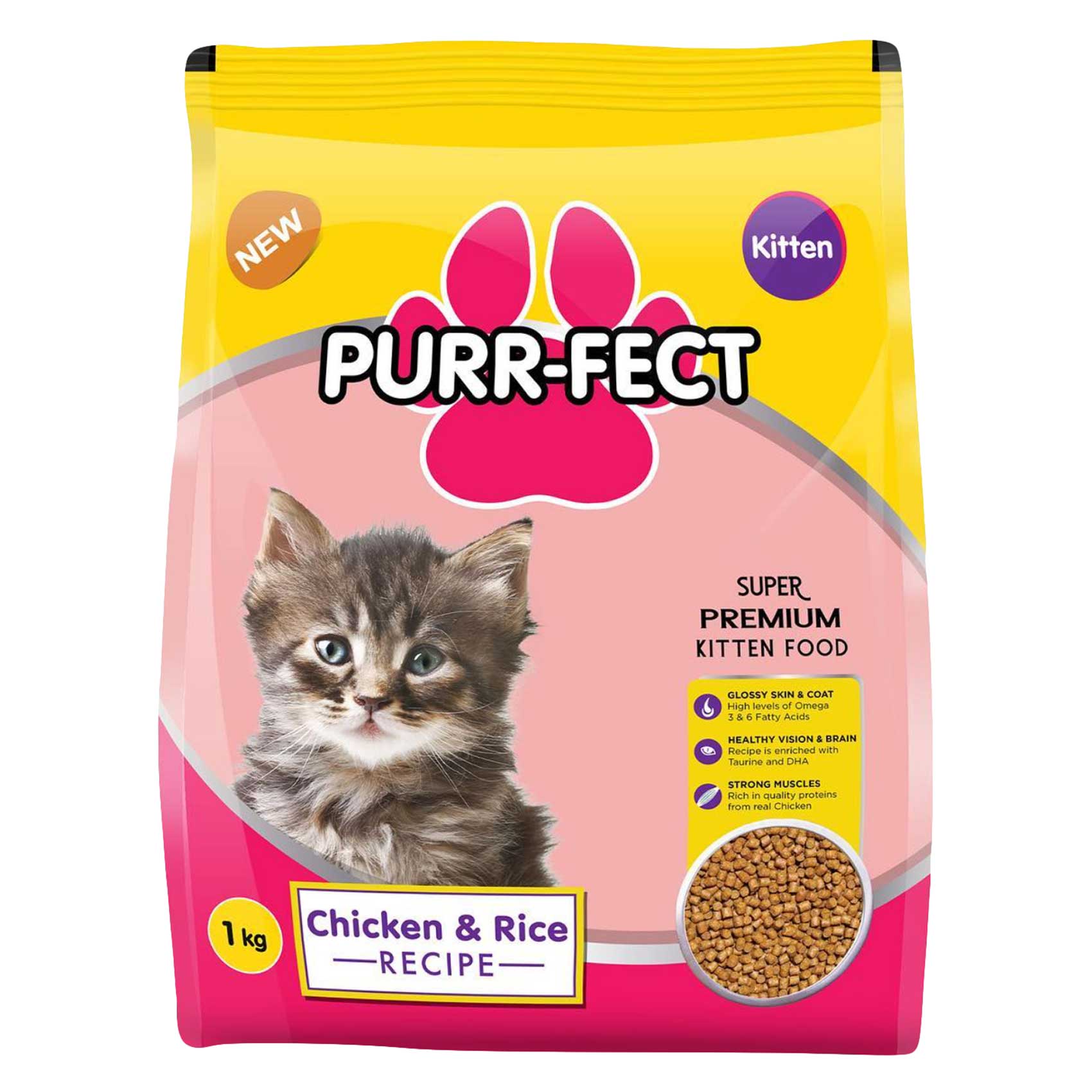 Buy Purr fect Super Premium Chicken And Rice Kitten Cat Food