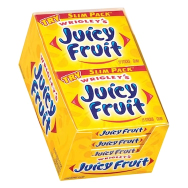 Wrigley&#39;s Juicy Fruit Chewing gum 14g x Pack of 10