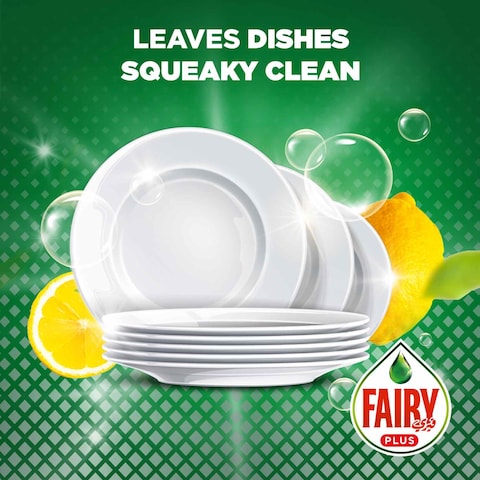 Fairy Plus Lemon Dishwashing Liquid Soap With Alternative Power To Bleach 600ml Pack of 3