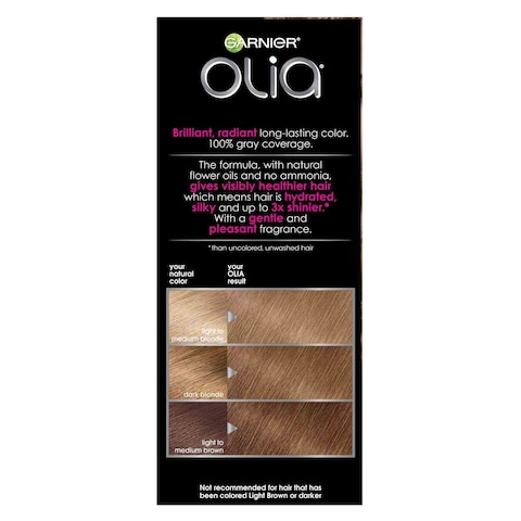 Garnier Olia Ammonia-Free Permanent Hair Colour 7.0 Dark Blonde Pack of 2