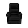 In House Velvet Rocking &amp; Rotating Recliner Chair - Black - AB09