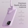 elago Liquid Silicone for iPhone 15 case cover Full Body Protection, Shockproof, Slim, Anti-Scratch Soft Microfiber Lining - Light Lilac