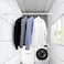 Rubik Shower Curtain Rod Adjustable 70-120cm, White Thick &amp; Extendable Telescopic Length Tension Bar Painted Surface No Drill Type for Bathroom Shower Bathtub Cabinet (70 x 120 cm, White)