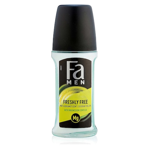 Fa Men Roll On Deodorant, Mint &amp; Bergamot - 50 ml