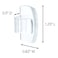 Command 17017CLRES Round Cord Clips, Clear color. 4 hooks and 5 strips/pack