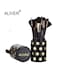 Aliver 11-Piece Dot Collection Multi Use Brush Set With Storage Case, Black/Gold