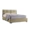 In House Lombardia Velvet Bed Frame - King - 200x180 cm - Ivory