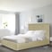 In House Alkmar Velvet Bed Frame - King - 200x180 cm - Beige