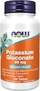 Now Foods Potassium Gluconate, 100 Tabs 99 Mg