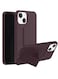 Zolo Finger Grip Holder and standing cover with Car Magnetic Multi-function Shockproof Protective Case Cover For iphone 14 Max Brown