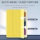 TRON Case For iPad 9/8/7 (10.2-Inch, 2021/2020/2019 Model, 9th/8th/7th Generation) , Slim Stand Hard Back Shell Protective Smart Cover Case For 10.2'' / 10.5'' 2017 Inch Yellow