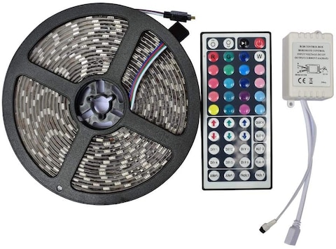Generic Rgb Led Strip Light Dc12V 5 Meters 60Led/M With 44Keys Remote Controller