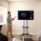 Rolling TV Cart for 32' to 65' LCD LED Plasma Flat Panel Screen   Mobile Stand with Wheels Black